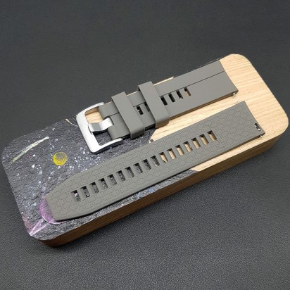 Ремешок каучуковый серого цвета для часов 22 мм CRW393-22