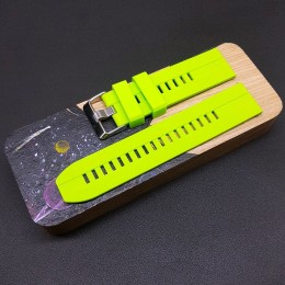 Ремешок каучуковый салатового цвета для часов 22 мм CRW394-22