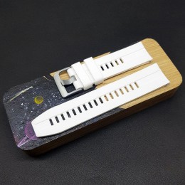 Ремешок каучуковый белого цвета для часов 22 мм CRW395-22