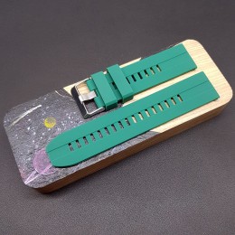 Ремешок каучуковый зеленого цвета для часов 22 мм CRW397-22