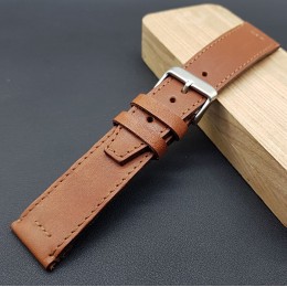 Кожаный ремешок ручной работы для часов 18 мм M069-18-16