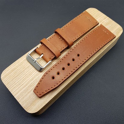 Кожаный ремешок ручной работы для часов 22 мм M069-22