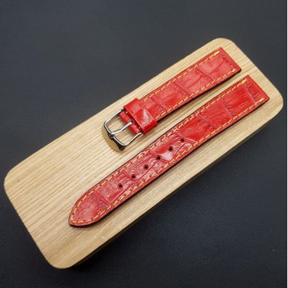 Кожаный ремешок ручной работы для часов 18 мм M080-18-16