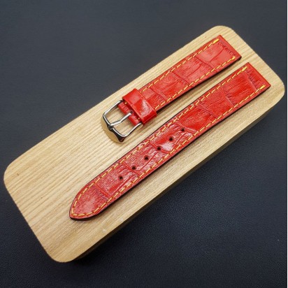 Кожаный ремешок ручной работы для часов 18 мм M083-18