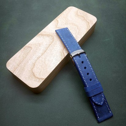 Кожаный ремешок ручной работы для часов 20 мм M100-20