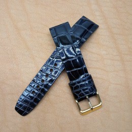 Авторский кожаный ремешок ручной работы для часов 22 мм M122-22