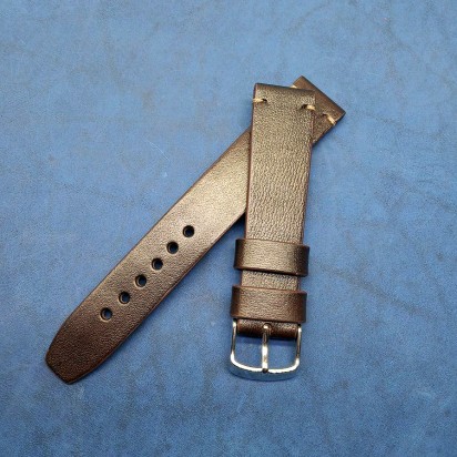 Авторский кожаный ремешок ручной работы для часов 22 мм M124-22