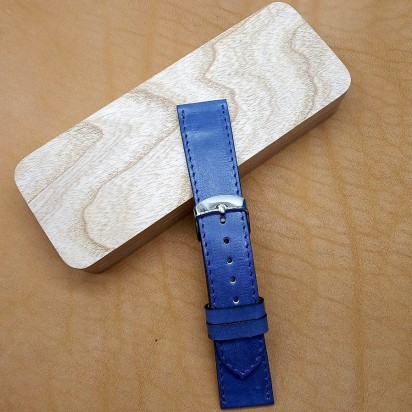 Кожаный ремешок ручной работы для часов 22 мм M128-22-20