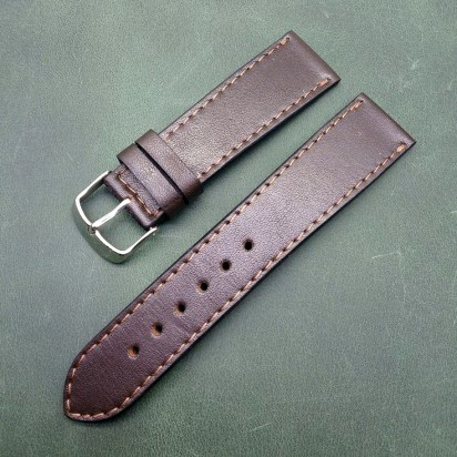 Кожаный ремешок ручной работы для часов 22 мм M148-22