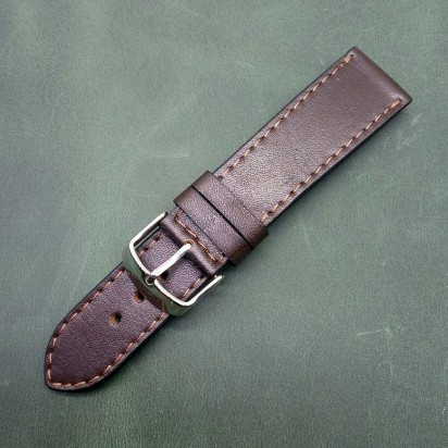 Кожаный ремешок ручной работы для часов 22 мм M148-22