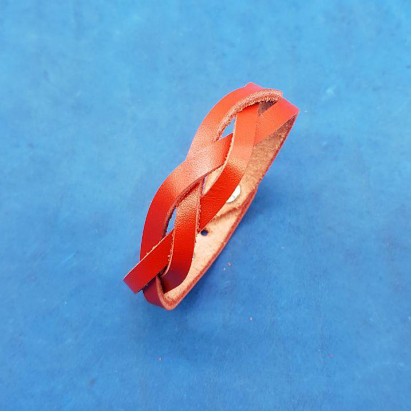 Браслет из натуральной кожи Remenmaster "Косичка" BR038