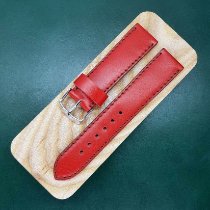 Красный ремешок ручной работы для часов 22 мм M161-22