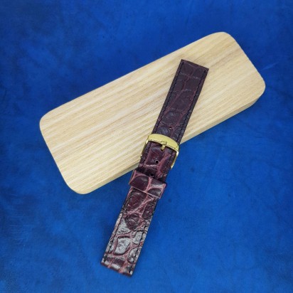 Кожаный ремешок Remenmaster бордового цвета для женских часов 24 мм M170-24-22