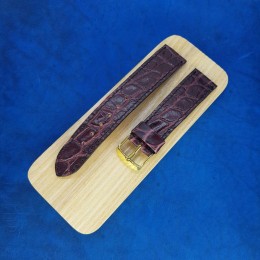 Кожаный ремешок Remenmaster бордового цвета для женских часов 24 мм M170-24-22