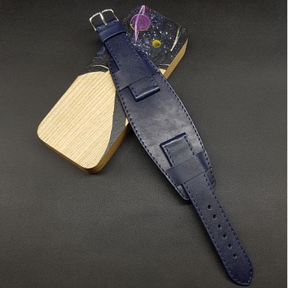 Ремешок с базой для наручных часов. Натуральная кожа. Производитель Remenmaster 20 мм M198-20