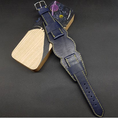 Ремешок с базой для наручных часов. Натуральная кожа. Производитель Remenmaster 18 мм M200-18