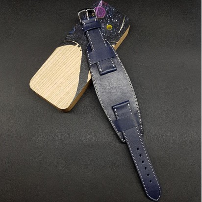 Ремешок с базой для наручных часов. Натуральная кожа. Производитель Remenmaster 20 мм M201-20