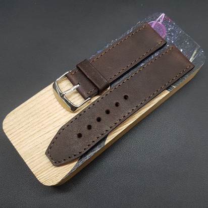 Кожаный ремешок ручной работы для часов 24 мм M221-24\24