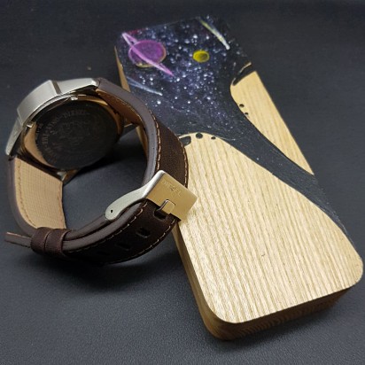 Кожаный ремешок ручной работы для часов Diesel 27 мм DZ-1206-27/24