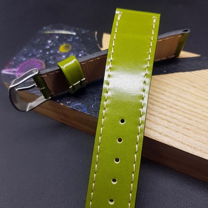 Кожаный ремешок ручной работы для часов 22 мм M225-22