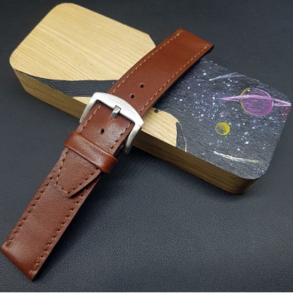 Кожаный ремешок ручной работы для часов 24 мм M228-24-24