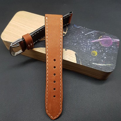 Кожаный ремешок Remenmaster светло-коричневого цвета для часов 22 мм M229-22