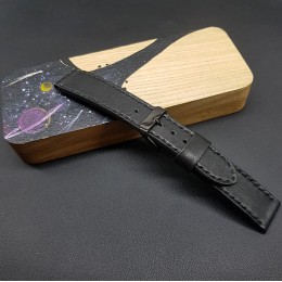 Кожаный ремешок RemenMaster черного цвета для часов 20 мм M231-20