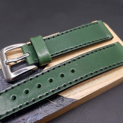 Кожаный ремешок RemenMaster зеленого цвета для часов 20 мм M234-20