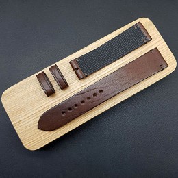 Кожаный ремешок RemenMaster коричневого цвета для часов 20 мм M237-20-18