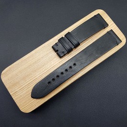 Кожаный ремешок RemenMaster черного цвета для часов 20 мм M238-20-18