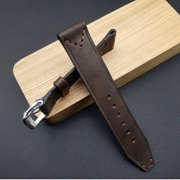 Кожаный ремешок RemenMaster коричневого цвета для часов 22 мм RB004-22-22