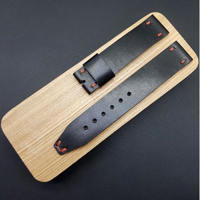 Ремешок RemenMaster черного цвета для часов 20 мм RB006-20-20