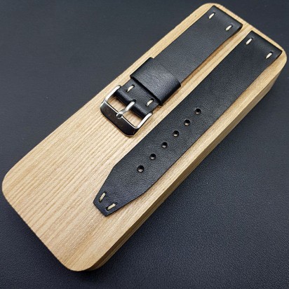 Ремешок RemenMaster черного цвета для часов 20 мм RB008-20-20