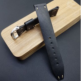 Ремешок RemenMaster черного цвета для часов 20 мм RB008-20-20