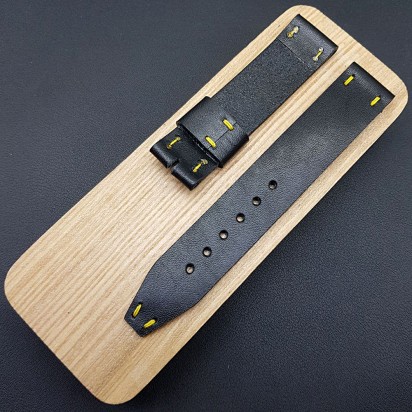 Ремешок RemenMaster черного цвета для часов 20 мм RB009-20-20