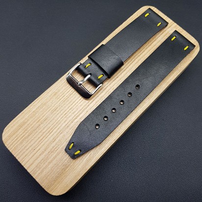 Ремешок RemenMaster черного цвета для часов 20 мм RB009-20-20