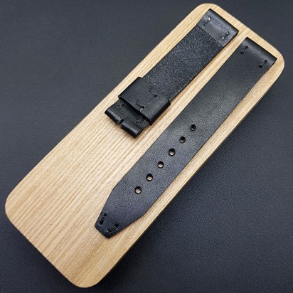 Ремешок RemenMaster черного цвета для часов 20 мм RB010-20-20