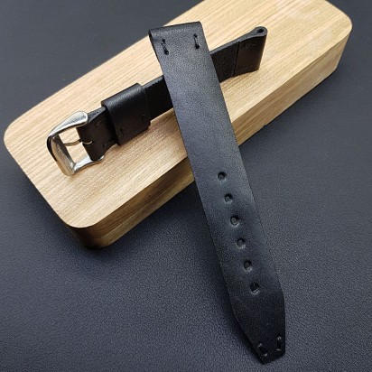 Ремешок RemenMaster черного цвета для часов 20 мм RB010-20-20