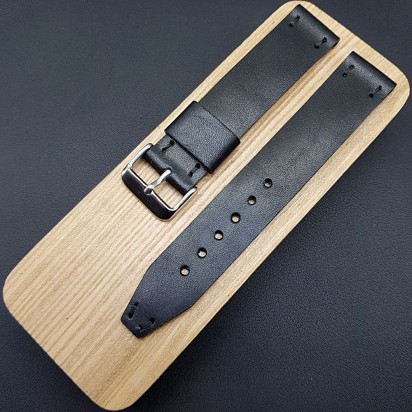 Ремешок RemenMaster черного цвета для часов 20 мм RB010-20-20