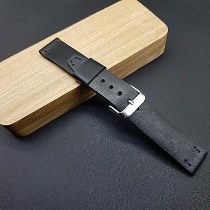 Ремешок RemenMaster черного цвета для часов 20 мм RB010-20-20