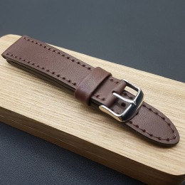Кожаный ремешок RemenMaster коричневого цвета для часов 22 мм RB035-22-20