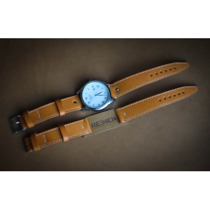 Кожаный ремешок ручной работы для часов 24 мм M013-24-22