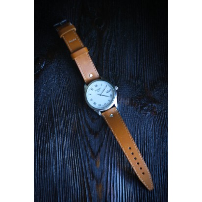 Кожаный ремешок ручной работы для часов 24 мм M013-24-22