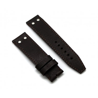 Кожаный ремешок ручной работы для часов 24 мм M027-24