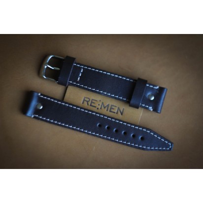 Кожаный ремешок ручной работы для часов 22 мм M031-22