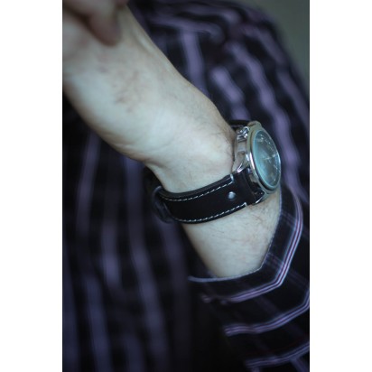 Кожаный ремешок ручной работы для часов 22 мм M031-22