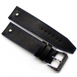 Кожаный ремешок ручной работы для часов 24 мм M039-24