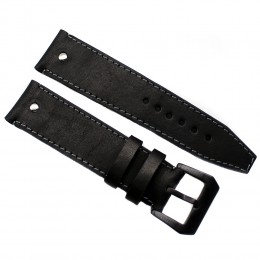 Кожаный ремешок ручной работы для часов 24 мм M042-24