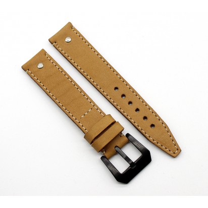 Кожаный ремешок ручной работы для часов 24 мм M058-24