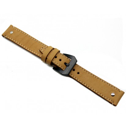 Кожаный ремешок ручной работы для часов 24 мм M058-24